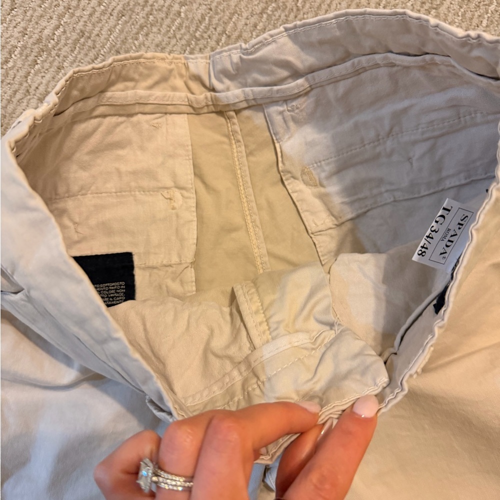 Spada Roma Light Tan Men's Shorts - Picture 5 of 9